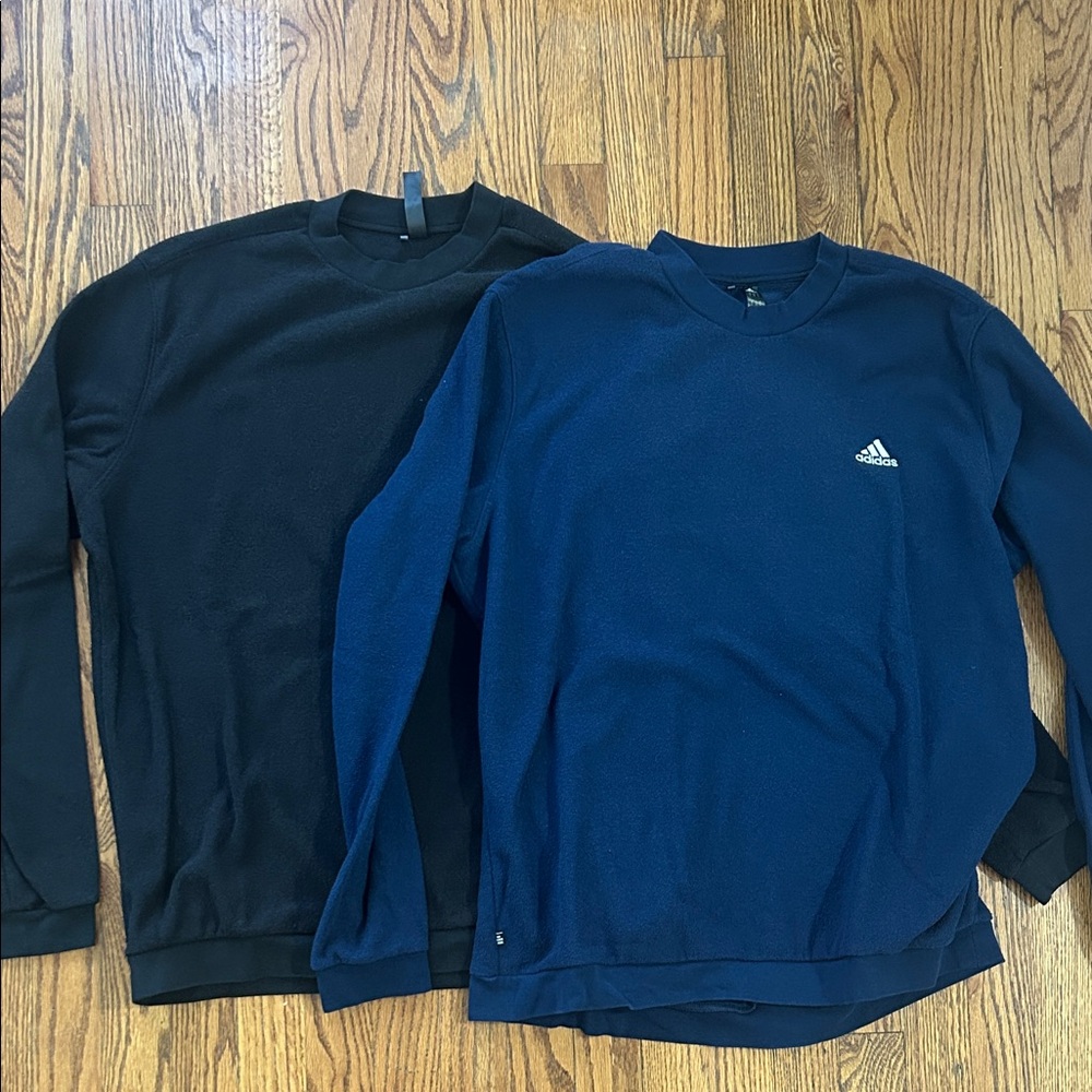 Adidas Black and Navy Sweatshirt Duo